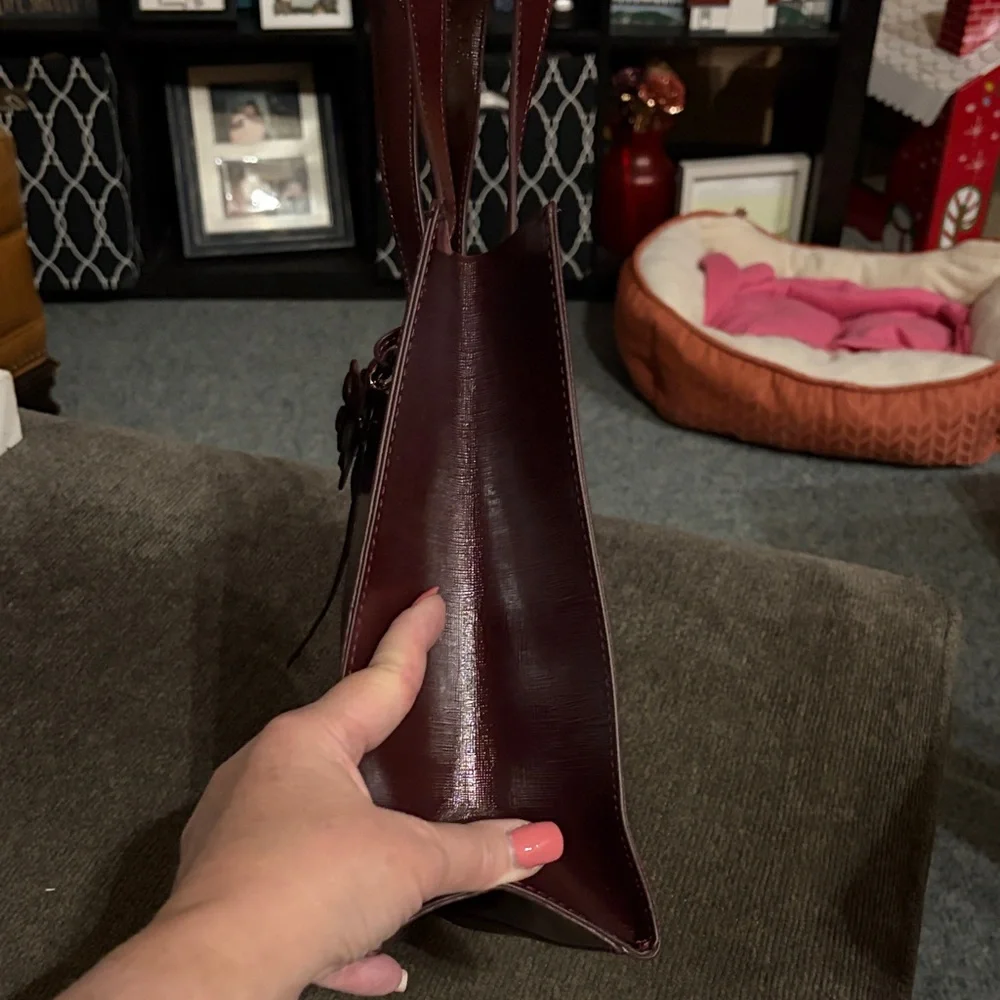 Ted Baker Deep Burgundy Tote Bag - Picture 4 of 8